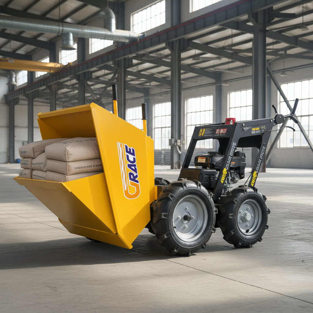 Agriculture.Farming Design - Mini Self Walking Hydraulic Dump Truck