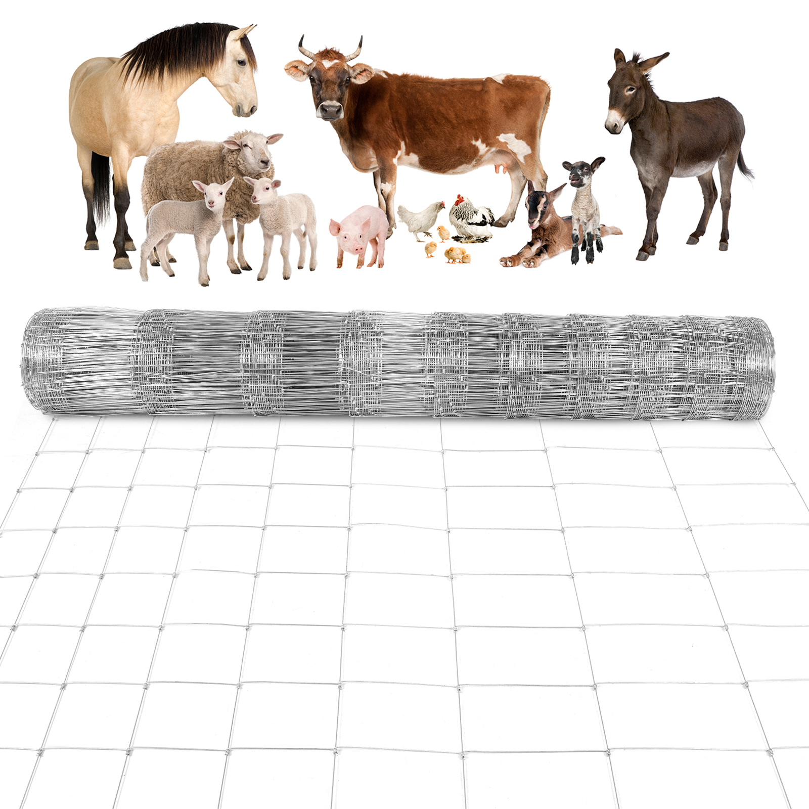5FT/6FT Metal Farm Fence Net A – Farming Agriculture Bewertung und Preis